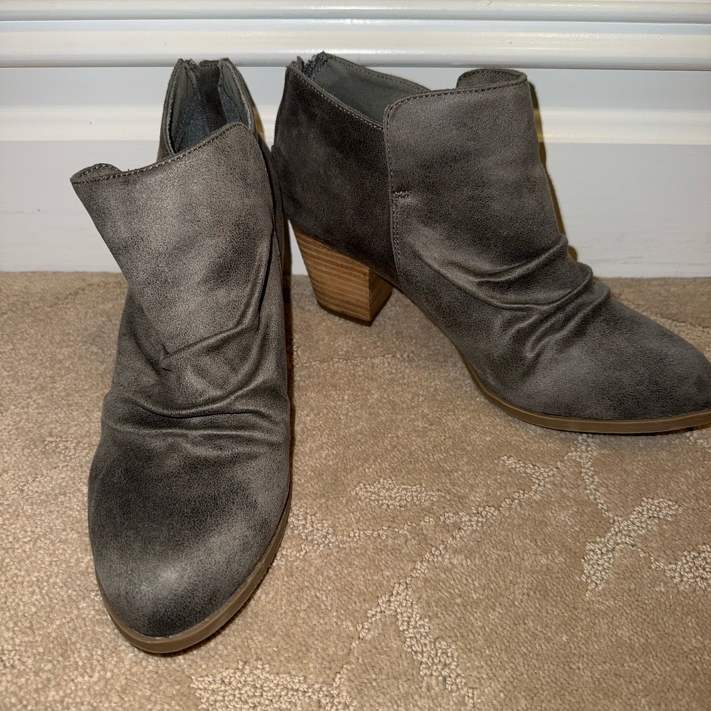 Report Charcoal Ankle Booties